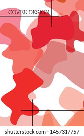 Abstract Fluid creative template, card, color cover. Watercolor design, liquids, shapes. Trendy vector.