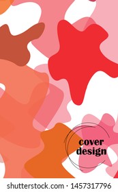 Abstract Fluid creative template, card, color cover. Watercolor design, liquids, shapes. Trendy vector.