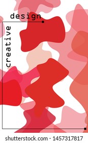 Abstract Fluid creative template, card, color cover. Watercolor design, liquids, shapes. Trendy vector.