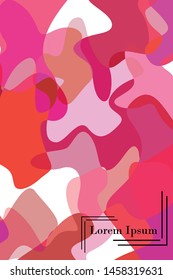 Abstract Fluid creative template, card, color cover. Watercolor design, liquids, shapes. Trendy vector.