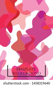 Abstract Fluid creative template, card, color cover. Watercolor design, liquids, shapes. Trendy vector.