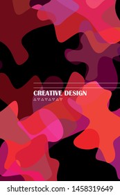 Abstract Fluid creative template, card, color cover. Watercolor design, liquids, shapes. Trendy vector.