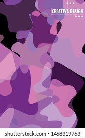 Abstract Fluid creative template, card, color cover. Watercolor design, liquids, shapes. Trendy vector.