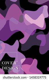 Abstract Fluid creative template, card, color cover. Watercolor design, liquids, shapes. Trendy vector.