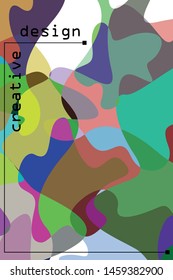 Abstract Fluid creative template, card, color cover. Watercolor design, liquids, shapes. Trendy vector.