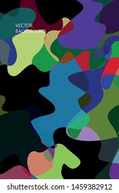 Abstract Fluid creative template, card, color cover. Watercolor design, liquids, shapes. Trendy vector.