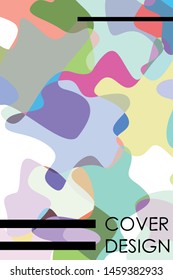 Abstract Fluid creative template, card, color cover. Watercolor design, liquids, shapes. Trendy vector.