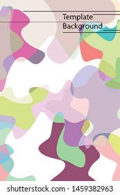 Abstract Fluid creative template, card, color cover. Watercolor design, liquids, shapes. Trendy vector.