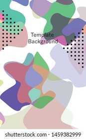 Abstract Fluid creative template, card, color cover. Watercolor design, liquids, shapes. Trendy vector.