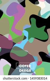 Abstract Fluid creative template, card, color cover. Watercolor design, liquids, shapes. Trendy vector.