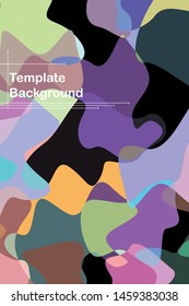 Abstract Fluid creative template, card, color cover. Watercolor design, liquids, shapes. Trendy vector.