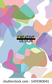 Abstract Fluid creative template, card, color cover. Watercolor design, liquids, shapes. Trendy vector.
