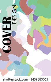 Abstract Fluid creative template, card, color cover. Watercolor design, liquids, shapes. Trendy vector.