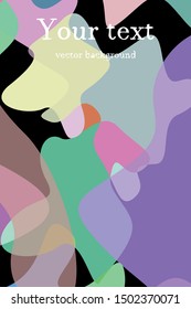 Abstract Fluid creative template, card, color cover. Watercolor design, liquids, shapes. Trendy vector.