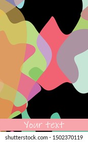 Abstract Fluid creative template, card, color cover. Watercolor design, liquids, shapes. Trendy vector.