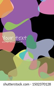 Abstract Fluid creative template, card, color cover. Watercolor design, liquids, shapes. Trendy vector.