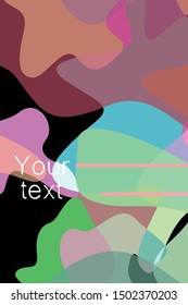 Abstract Fluid creative template, card, color cover. Watercolor design, liquids, shapes. Trendy vector.