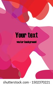 Abstract Fluid creative template, card, color cover. Watercolor design, liquids, shapes. Trendy vector.
