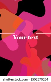 Abstract Fluid creative template, card, color cover. Watercolor design, liquids, shapes. Trendy vector.