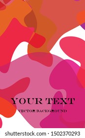 Abstract Fluid creative template, card, color cover. Watercolor design, liquids, shapes. Trendy vector.