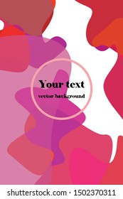 Abstract Fluid creative template, card, color cover. Watercolor design, liquids, shapes. Trendy vector.