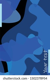 Abstract Fluid creative template, card, color cover. Watercolor design, liquids, shapes. Trendy vector.