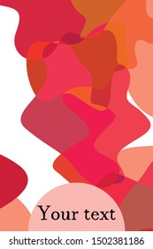 Abstract Fluid creative template, card, color cover. Watercolor design, liquids, shapes. Trendy vector.