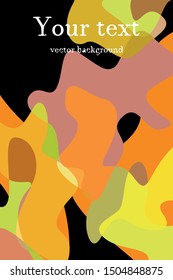 Abstract Fluid creative template, card, color cover. Watercolor design, liquids, shapes. Trendy vector.