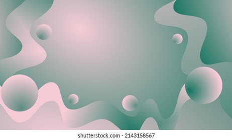Abstract Fluid creative template, card, color covers set. Geometric design, fluid, shapes. Trendy vector collection. green and pink