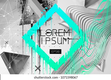 Abstract Fluid creative templates, cards, color covers set. Geometric design, liquids, shapes. Trendy vector collection.