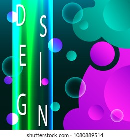 Abstract Fluid creative templates, cards, color covers set. Geometric design, liquids, shapes. Trendy vector collection.
