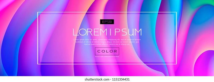 Abstract Fluid creative templates, cards, color covers set. Geometric design, liquids, shapes. Trendy vector collection. Pastel and neon design, geometric fluid graphic shape, in vector background.