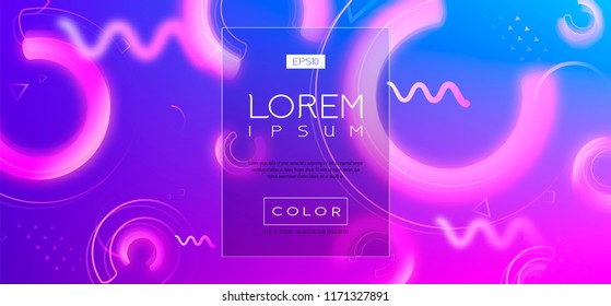 Abstract Fluid creative templates, cards, color covers set. Geometric design, liquids, shapes. Trendy vector collection. Pastel and neon design, geometric fluid graphic shape, vector background.