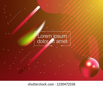 Abstract Fluid creative templates, cards, color covers set. Geometric design, liquids, shapes. Trendy vector collection