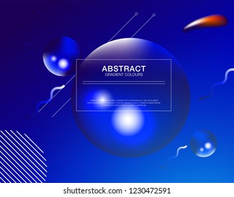 Abstract Fluid creative templates, cards, color covers set. Geometric design, liquids, shapes. Trendy vector collection