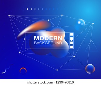 Abstract Fluid creative templates, cards, color covers set. Geometric design, liquids, shapes. Trendy vector collection
