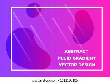 Abstract Fluid creative templates, cards, color covers set. Geometric design, liquids, shapes. Trendy vector collection. - Vector