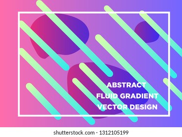 Abstract Fluid creative templates, cards, color covers set. Geometric design, liquids, shapes. Trendy vector collection. - Vector