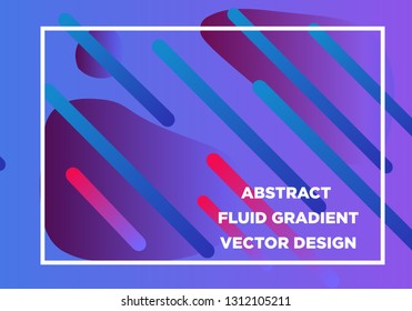 Abstract Fluid creative templates, cards, color covers set. Geometric design, liquids, shapes. Trendy vector collection. - Vector