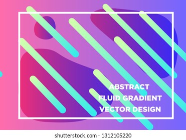 Abstract Fluid creative templates, cards, color covers set. Geometric design, liquids, shapes. Trendy vector collection. - Vector