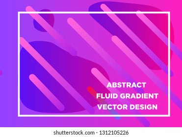Abstract Fluid creative templates, cards, color covers set. Geometric design, liquids, shapes. Trendy vector collection. - Vector