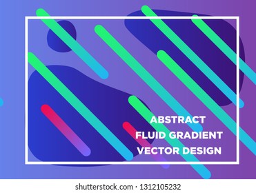 Abstract Fluid creative templates, cards, color covers set. Geometric design, liquids, shapes. Trendy vector collection. - Vector