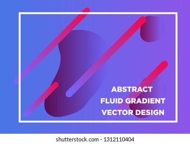 Abstract Fluid creative templates, cards, color covers set. Geometric design, liquids, shapes. Trendy vector collection. - Vector