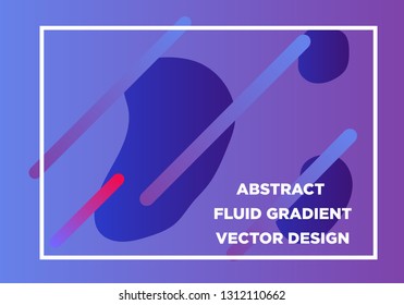 Abstract Fluid creative templates, cards, color covers set. Geometric design, liquids, shapes. Trendy vector collection. - Vector