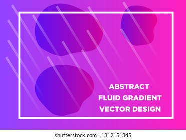 Abstract Fluid creative templates, cards, color covers set. Geometric design, liquids, shapes. Trendy vector collection. - Vector