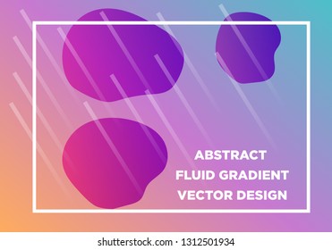 Abstract Fluid creative templates, cards, color covers set. Geometric design, liquids, shapes. Trendy vector collection. - Vector