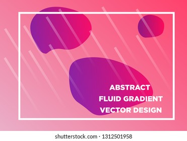 Abstract Fluid creative templates, cards, color covers set. Geometric design, liquids, shapes. Trendy vector collection. - Vector