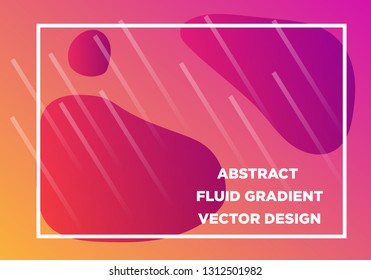 Abstract Fluid creative templates, cards, color covers set. Geometric design, liquids, shapes. Trendy vector collection. - Vector