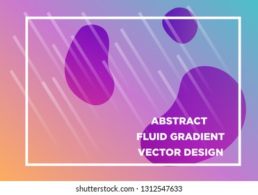 Abstract Fluid creative templates, cards, color covers set. Geometric design, liquids, shapes. Trendy vector collection. - Vector