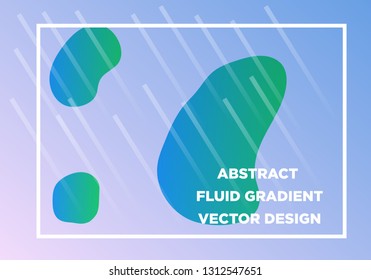 Abstract Fluid creative templates, cards, color covers set. Geometric design, liquids, shapes. Trendy vector collection. - Vector